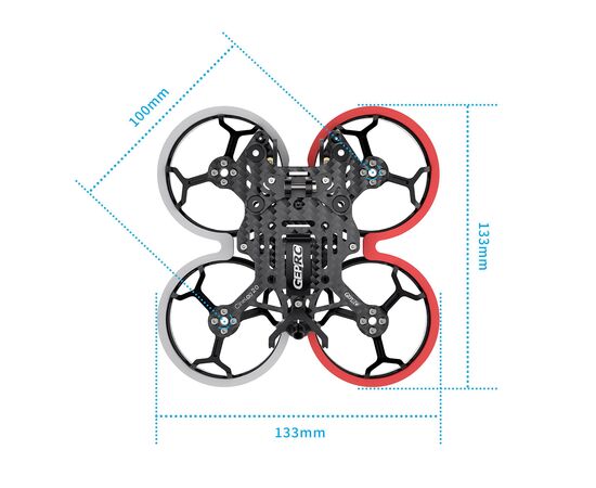 Учебный набор для сборки FPV дрона на базе GEPRC CineLog20 Analog (ELRS 2,4 ГГц), изображение 2